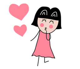 Feelings girl sticker #12959840
