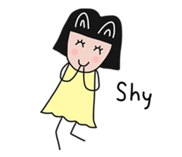 Feelings girl sticker #12959842