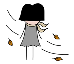 Feelings girl sticker #12959850