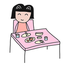 Feelings girl sticker #12959851