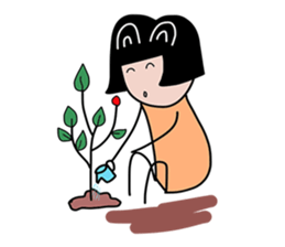 Feelings girl sticker #12959853