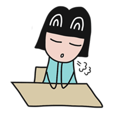 Feelings girl sticker #12959862