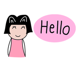 Feelings girl sticker #12959863