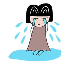 Feelings girl sticker #12959864