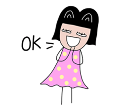 Feelings girl sticker #12959866