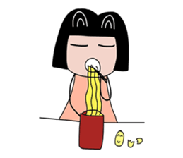 Feelings girl sticker #12959868