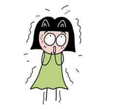 Feelings girl sticker #12959870