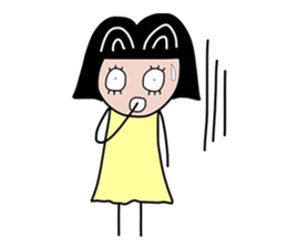 Feelings girl sticker #12959872