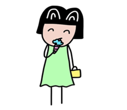 Feelings girl sticker #12959874