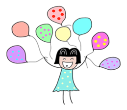 Feelings girl sticker #12959875