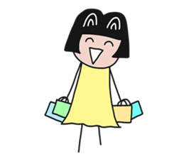 Feelings girl sticker #12959877