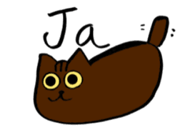 Cat speaking German sticker #12960160