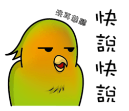 two noise birds. sticker #12960211