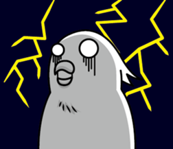 two noise birds. sticker #12960227