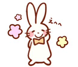 Cute rabbit use Honorific sticker #12961765