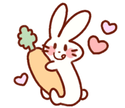 Cute rabbit use Honorific sticker #12961766