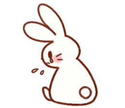 Cute rabbit use Honorific sticker #12961772