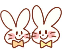Cute rabbit use Honorific sticker #12961779