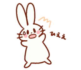 Cute rabbit use Honorific sticker #12961782