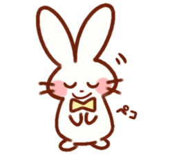 Cute rabbit use Honorific sticker #12961784
