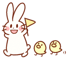 Cute rabbit use Honorific sticker #12961786