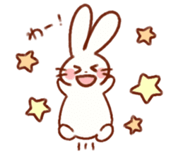 Cute rabbit use Honorific sticker #12961787