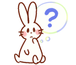 Cute rabbit use Honorific sticker #12961797