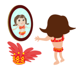 Samba dancer Maria sticker #12962320