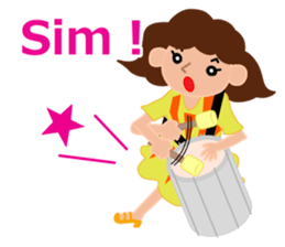 Samba dancer Maria sticker #12962346