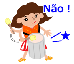 Samba dancer Maria sticker #12962347