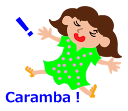 Samba dancer Maria sticker #12962351