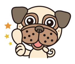 Love Pug World sticker #12964758