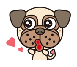 Love Pug World sticker #12964761
