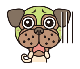 Love Pug World sticker #12964766