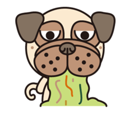 Love Pug World sticker #12964770
