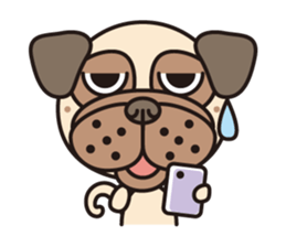Love Pug World sticker #12964771