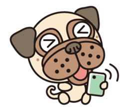Love Pug World sticker #12964772