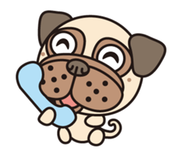 Love Pug World sticker #12964773