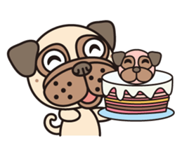 Love Pug World sticker #12964779