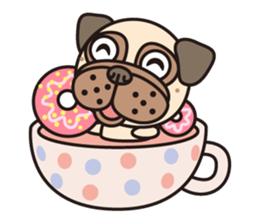 Love Pug World sticker #12964780