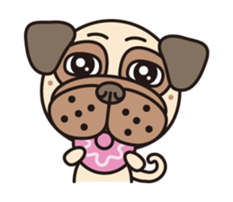 Love Pug World sticker #12964781