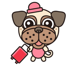 Love Pug World sticker #12964786