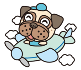 Love Pug World sticker #12964787