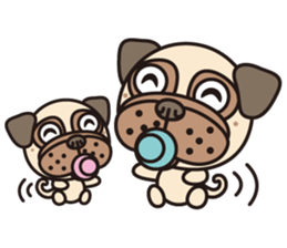 Love Pug World sticker #12964789