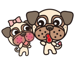 Love Pug World sticker #12964792