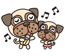 Love Pug World sticker #12964793
