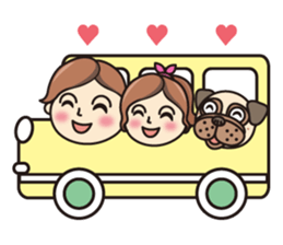 Love Pug World sticker #12964795