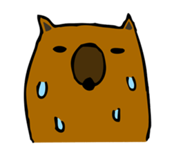 Brobrown wolf sticker #12964919
