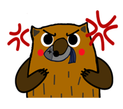 Brobrown wolf sticker #12964921