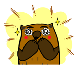 Brobrown wolf sticker #12964924